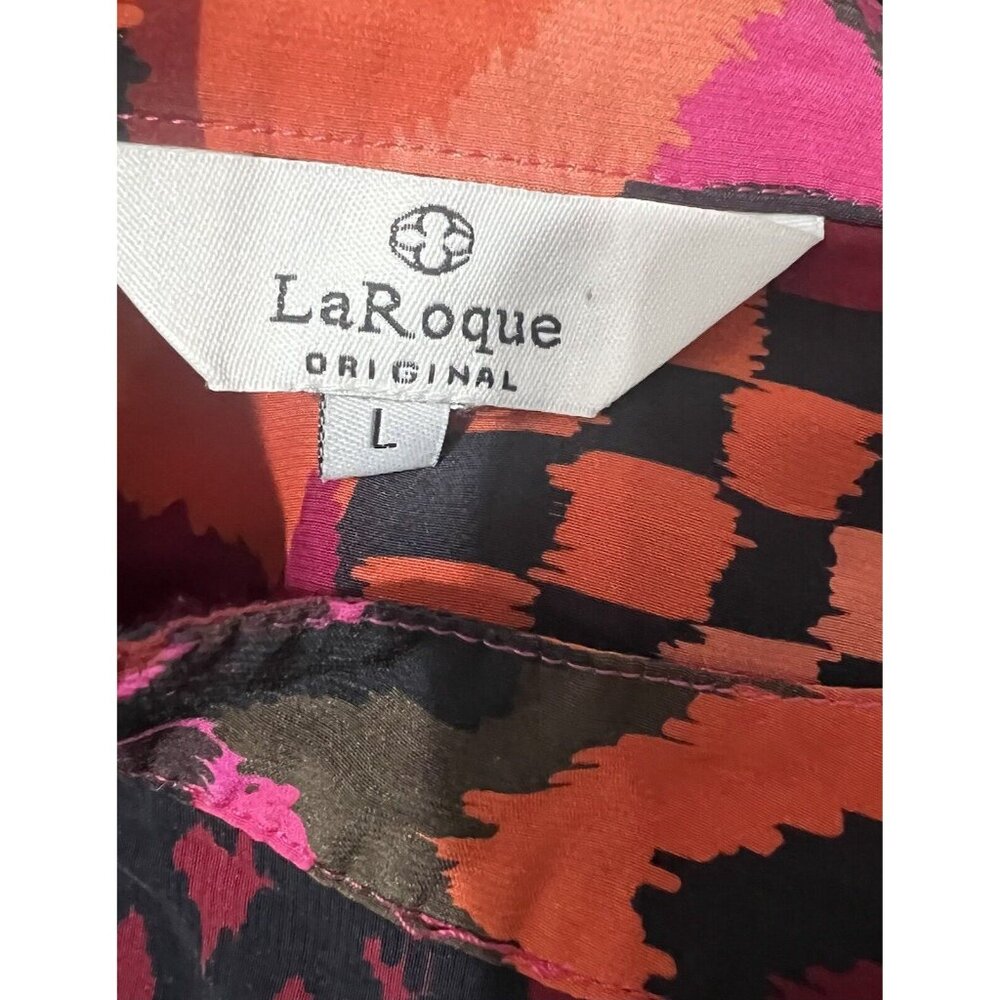 LaRoque Bailey Top Sz L Multicolor Geometric‎ Colorful Abstract Boho Artsy Indie - Picture 9 of 10